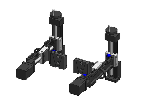 Manual Z Auto Y Linear Stage - 100mm Travel