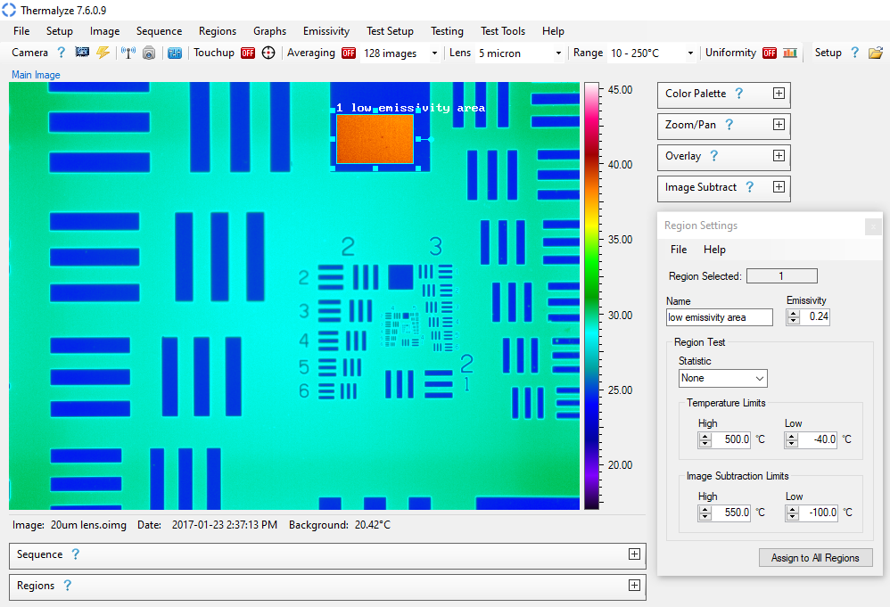 Emissivity Operation | Optotherm