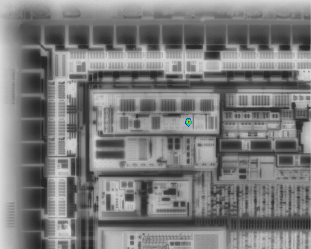 Optotherm Sentris FA-MW Test Image with Hotspot