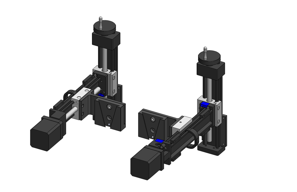 Manual Z Auto Y Linear Stage - 100mm Travel