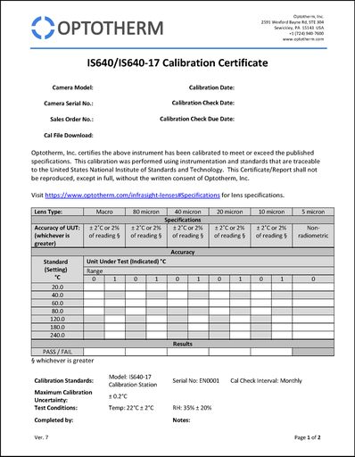 [PN1020] Lens Calibration